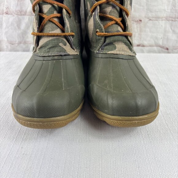 Sperry Women's 9 Brown Camo Syren Gulf Waterproof Rain Duck Boots - Picture 5 of 11